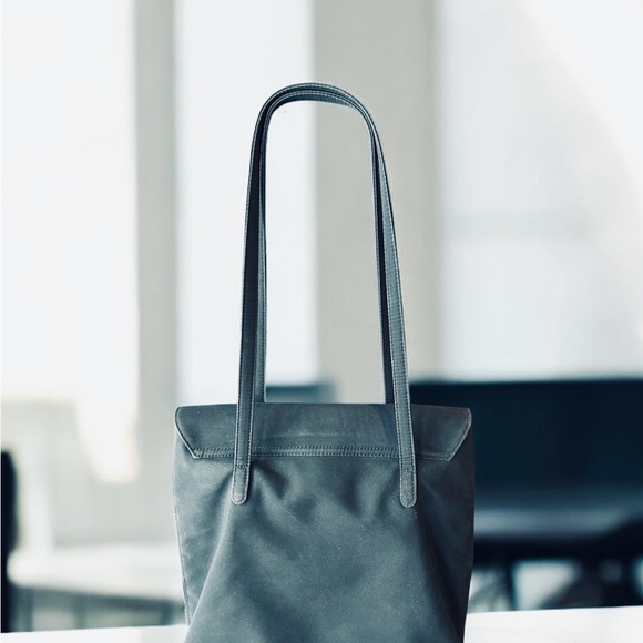 Vintage Black Tote Bag by Ralph Lauren - Picture 3 of 7